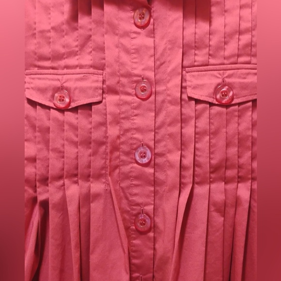 Bebe Textured Pleated Long Sleeve Cargo Style Long Sleeve Fashion Blouse Size XS - Picture 2 of 6